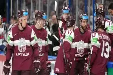Lettland – Finnland. Eishockey-Testspiel